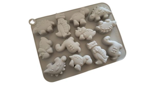 12 adagos dinoszaurusz szilikon sütőforma