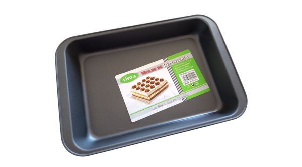 Közepes méretű magas peremű tepsi 33*23 cm