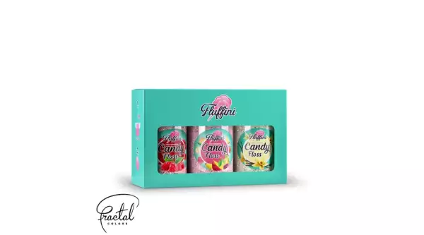 Málna, tutti-frutti és vanília ízesítésű vattacukor alapanyag szett 3*150 g