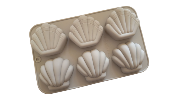 6 adagos kagyló alakú szilikon forma