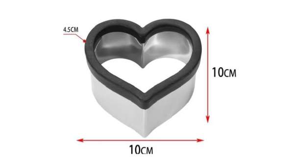 10 cm-es szív sütikiszúró