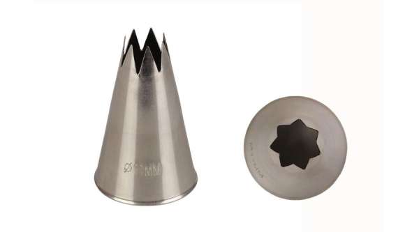 18 mm-es rozsdamentes csillag alakú nagyméretű díszítőcső