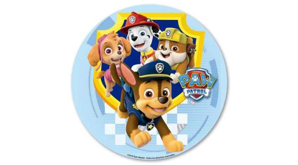 Mancs Őrjárat tortaostya, dekorációs cukorlap