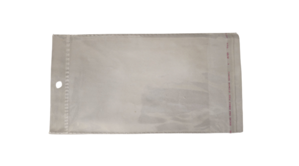 12*17 cm-es celofán tasak akasztóval 100 db