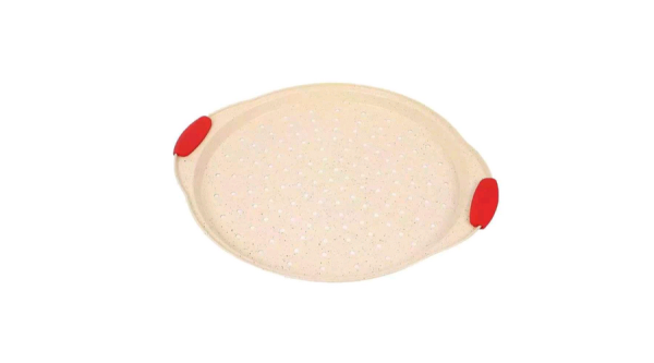 29 cm-es lyukacsos pizza sütőforma szilikon fogantyúval