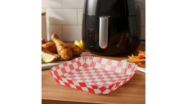 Air fryer sütőpapír kockás 23*23 cm-es 50 db