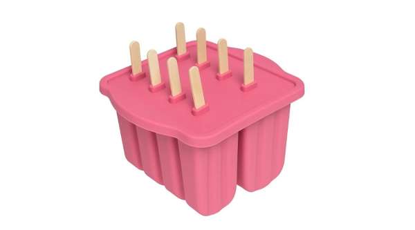 8 adagos szilikon jégkrém forma fa pálcikákkal