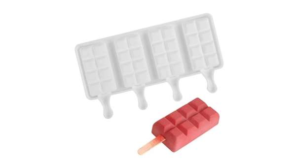 4 adagos táblacsoki mintás szilikon jégkrém forma