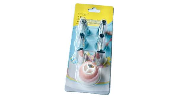 6 db fém díszítőcső osztott habzsák csatlakozóval