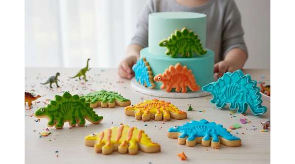 Műanyag Dínó Kiszúró – Stegosaurus Alakú Forma