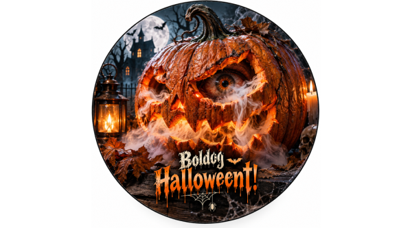 Gonosz sütőtök Halloween tortaostya