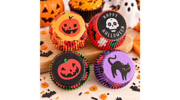 Halloween Muffin Papír 4 féle mintával (100 db)