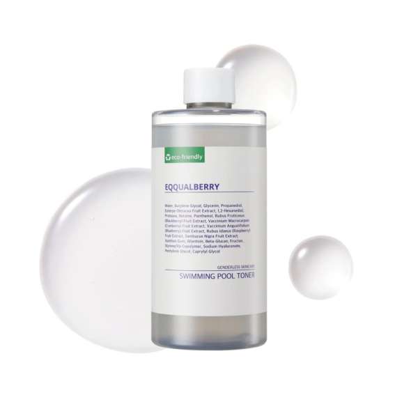 EQQUALBERRY - Swimming Pool Daily Facial Toner - Hidratáló és Hámlasztó Arctoner