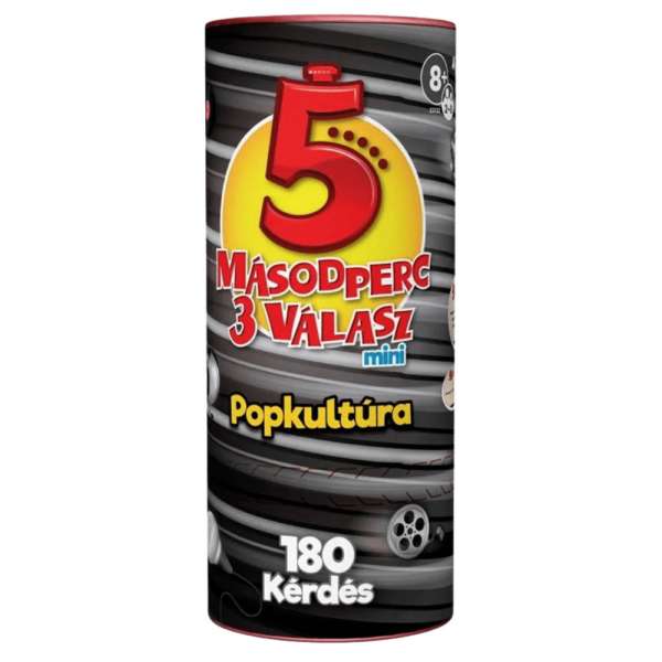 5 másodperc, 3 válasz mini - Popkultúra társasjáték