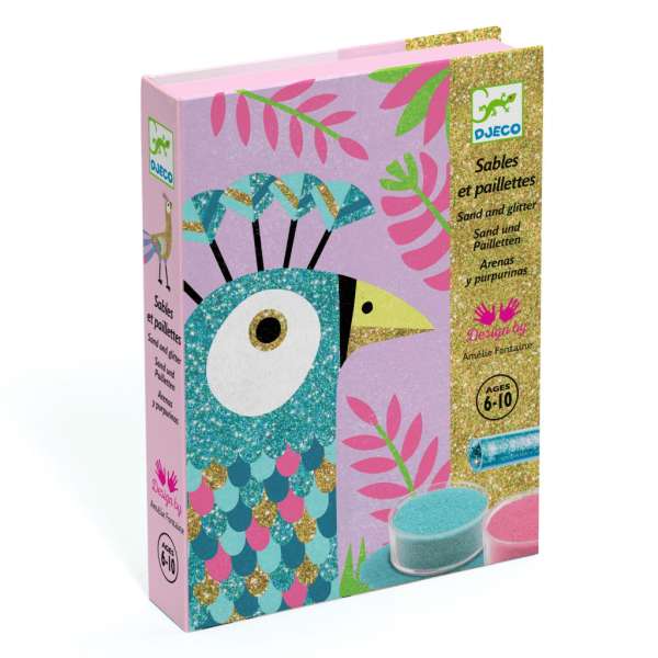 Mesebeli madarak - Homokszóró csillámporral - Dazzling birds - Djeco