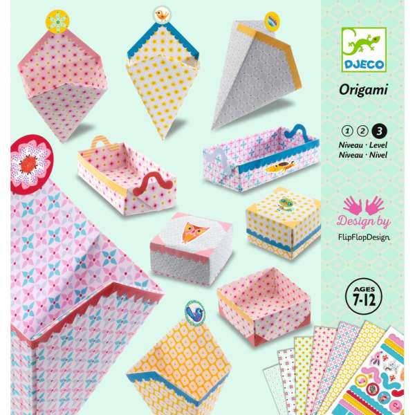 Doboz készítő - Origami - Small boxes - Djeco - DJ08774