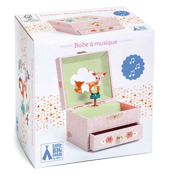 Őzikés - Zenélő ékszerdoboz - Wood fawn - Djeco - DJ06086