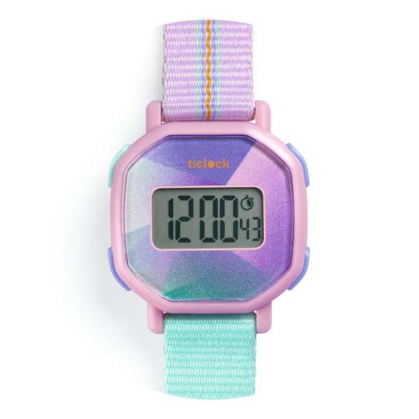 Lila prizma - Digitális gyermek karóra - Purple prisma - DD00452
