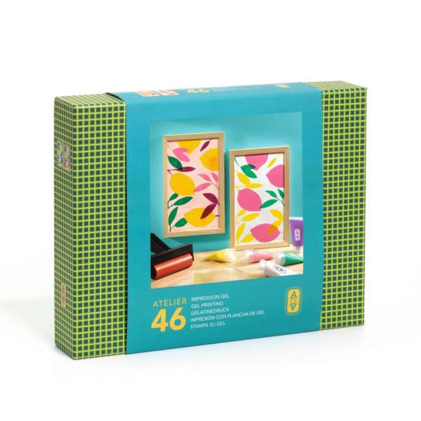 Gél nyomtatás levelek - AGA Kreatív műhely - Atelier 46, Gel Printing - GA10046