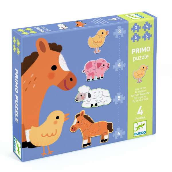 Első kirakóm - 3-4-5-6-os puzzle - At the farm - DJ07153