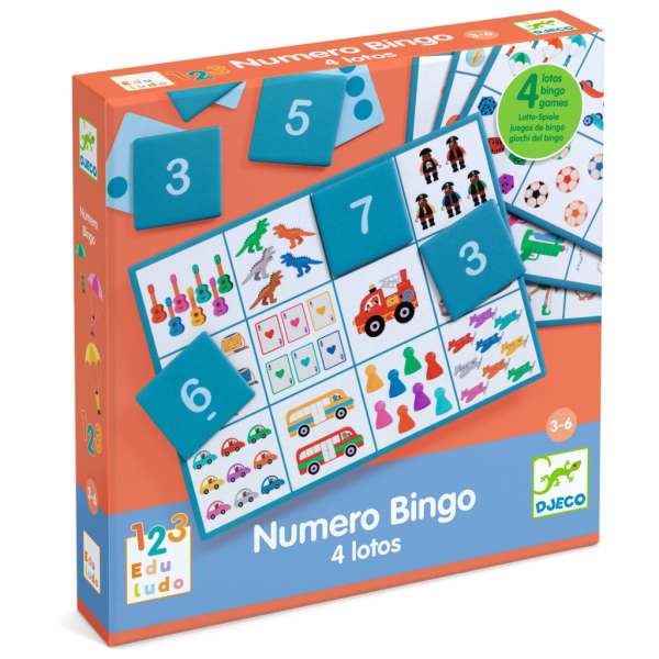 Szám bingó - Fejlesztő játék - Numero Bingo - DJ08281