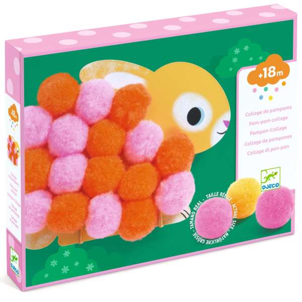 Pamacs állatok - Képalkotás pamacsokkal - Animals and Pom-pom Circles - DJ00049