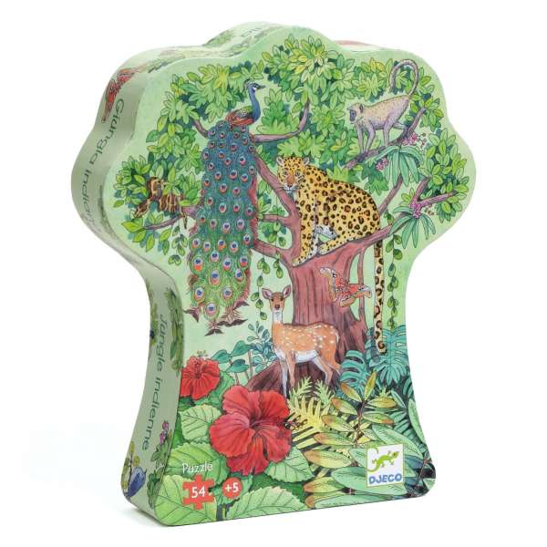 Indiai dzsungel - Formadobozos puzzle - Indian jungle - DJ07293