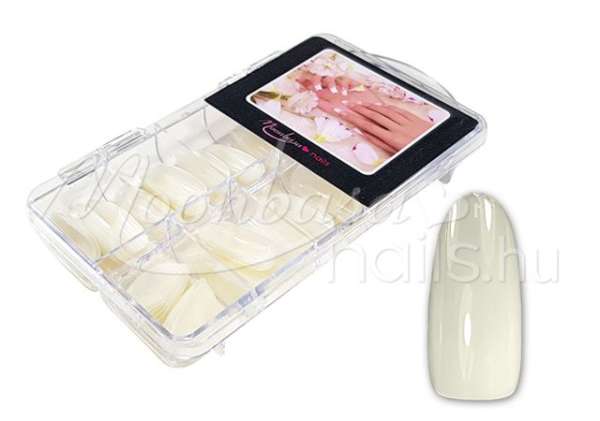 Nail tip box 100 db Kerek tip - natúr #012-N