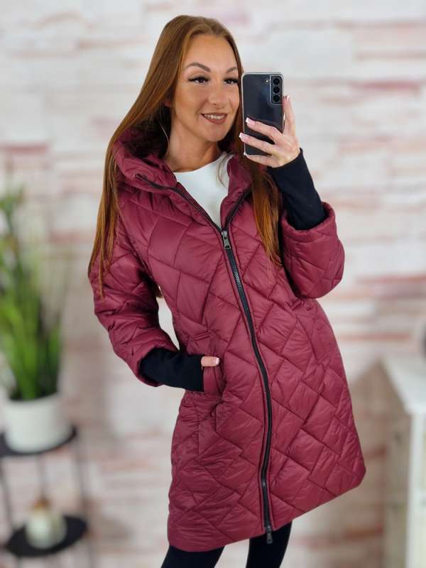 Steppelt, zsebes, passzés ujjú kabát S-M-L