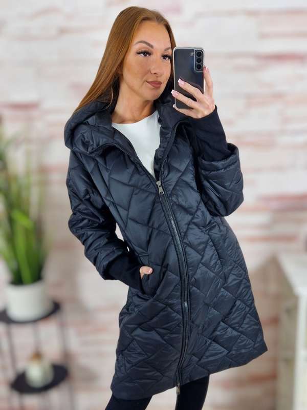 Steppelt, zsebes, passzés ujjú kabát S-M-L