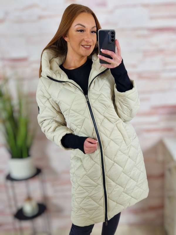 Steppelt, zsebes, passzés ujjú kabát S-M-L