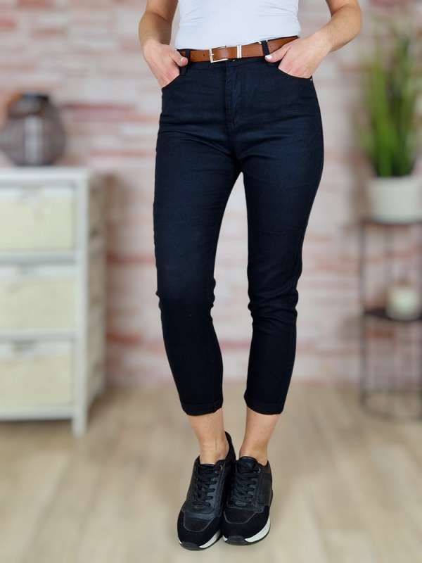 Boyfriend fazonú, öves, pamut nadrág XS-XL-ig