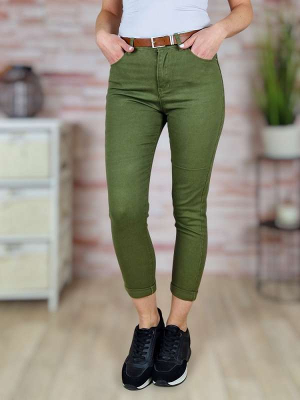 Boyfriend fazonú, öves, pamut nadrág XS-XL-ig