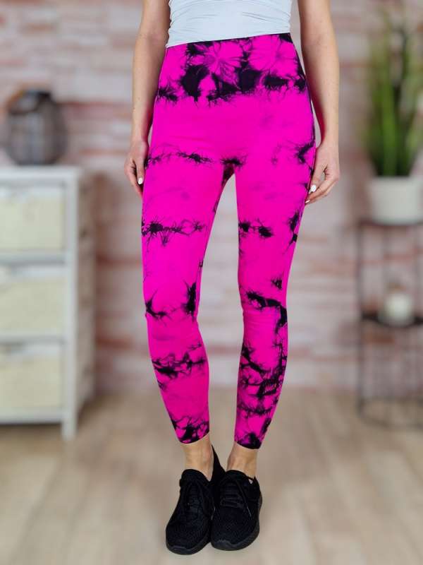 Batikolt mintás, scrunch (fenéknél húzott) leggings S-M,M-L