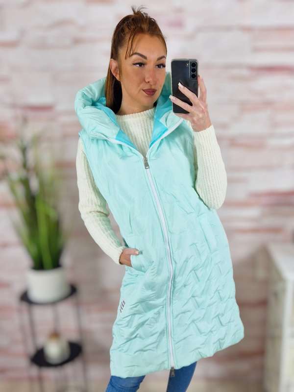 Steppelt, kapucnis, cipzáros mellény S-M