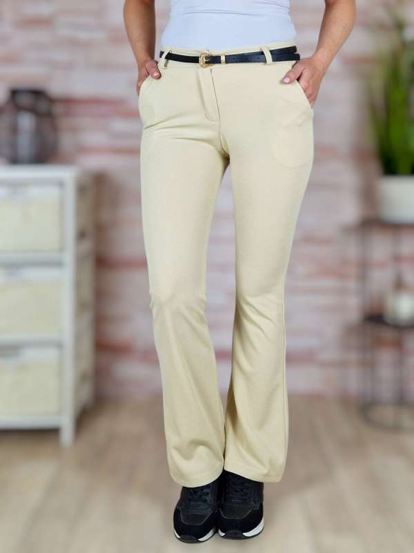 Bővülő (trapéz) szárú, öves nadrág S-XL-ig