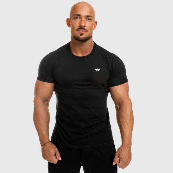 Férfi fitness póló Iron Aesthetics Standard, fekete