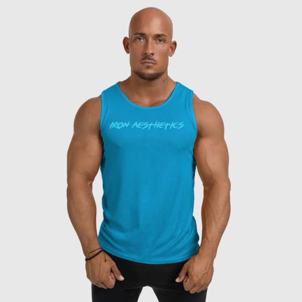 Férfi funkcionális atléta Iron Aesthetics Sporty, aqua kék