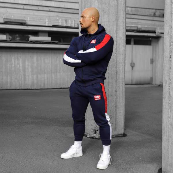 Férfi sportszett Iron Aesthetics Tricolora, navy