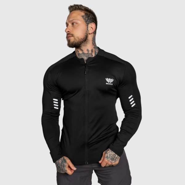 Cipzáros sportfelső Iron Aesthetics Unstoppable, fekete