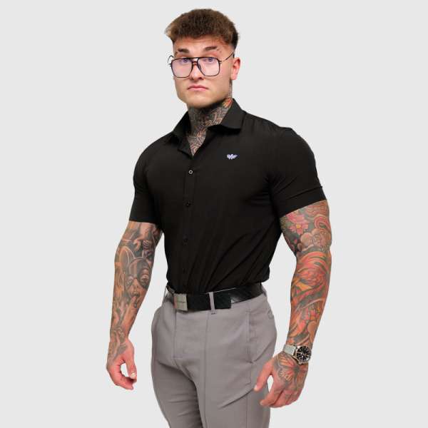Sztreccs ing Iron Aesthetics Short Slim Stretch, fekete