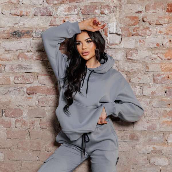 Női pulóver Iron Aesthetics Cargo, szürke