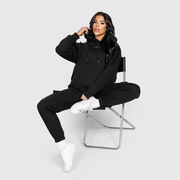 Női oversize szett Iron Aesthetics Cargo, fekete