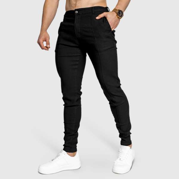 Sztreccs nadrág Iron Aesthetics Excellence, fekete