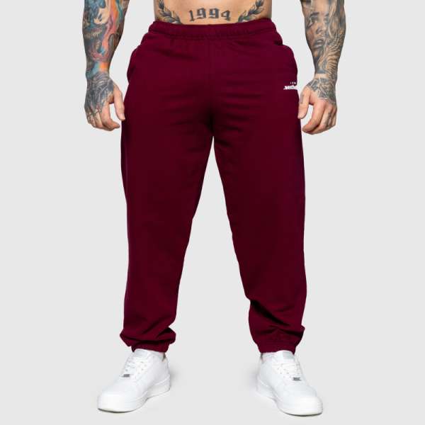 Oversized melegítőnadrág Iron Aesthetics Relaxed, bordó