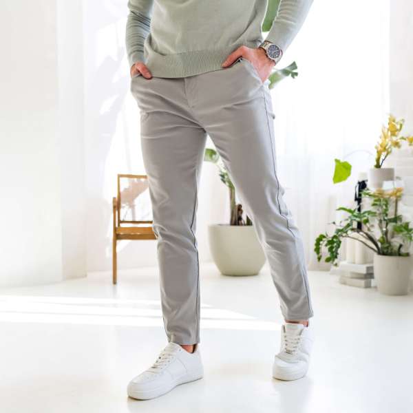 Sztreccs nadrág Iron Aesthetics Classy, szürke