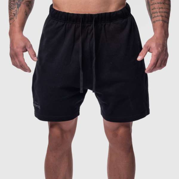 Férfi pamut short Iron Aesthetics Ambition, fekete