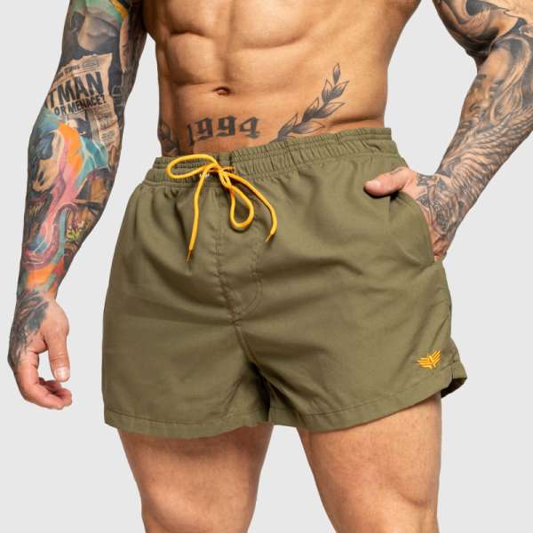 Férfi fürdőnadrág Iron Aesthetics Beach Mode, zöld