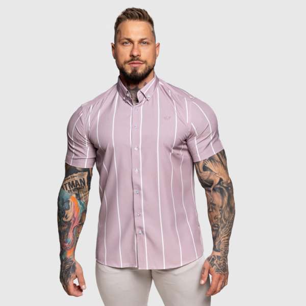 Sztreccs ing Iron Aesthetics Short Stripe, világos lila