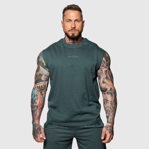 Férfi atléta Iron Aesthetics Muscle Tee, zöld
